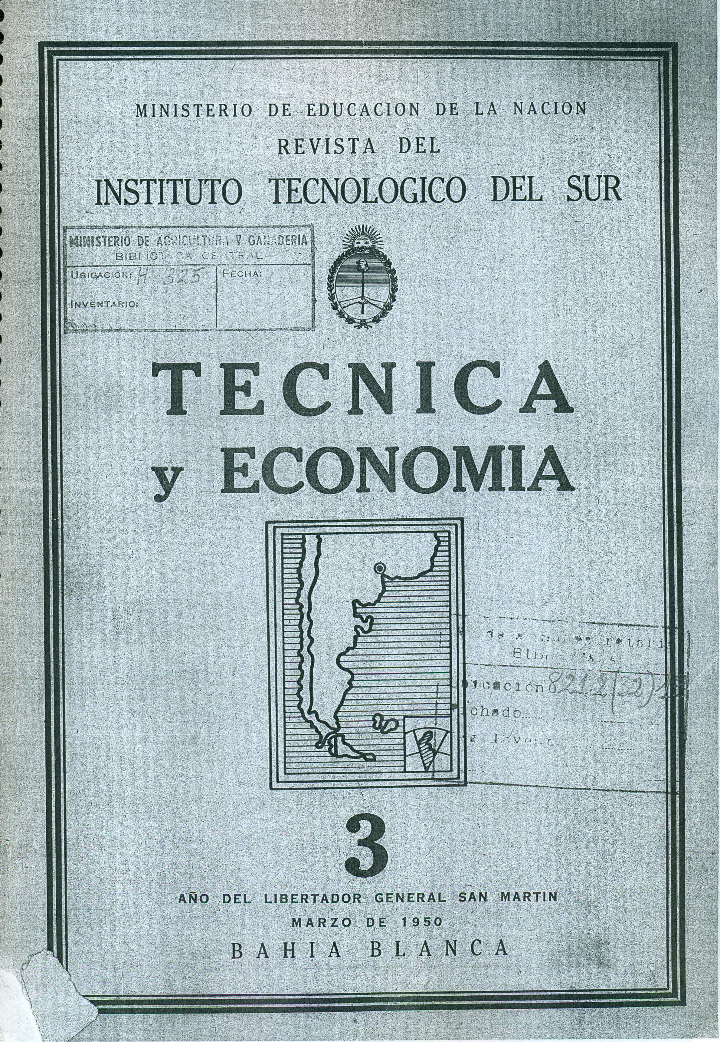 					Visualizar v. 2 n. 3 (1950): Técnica y Economía
				