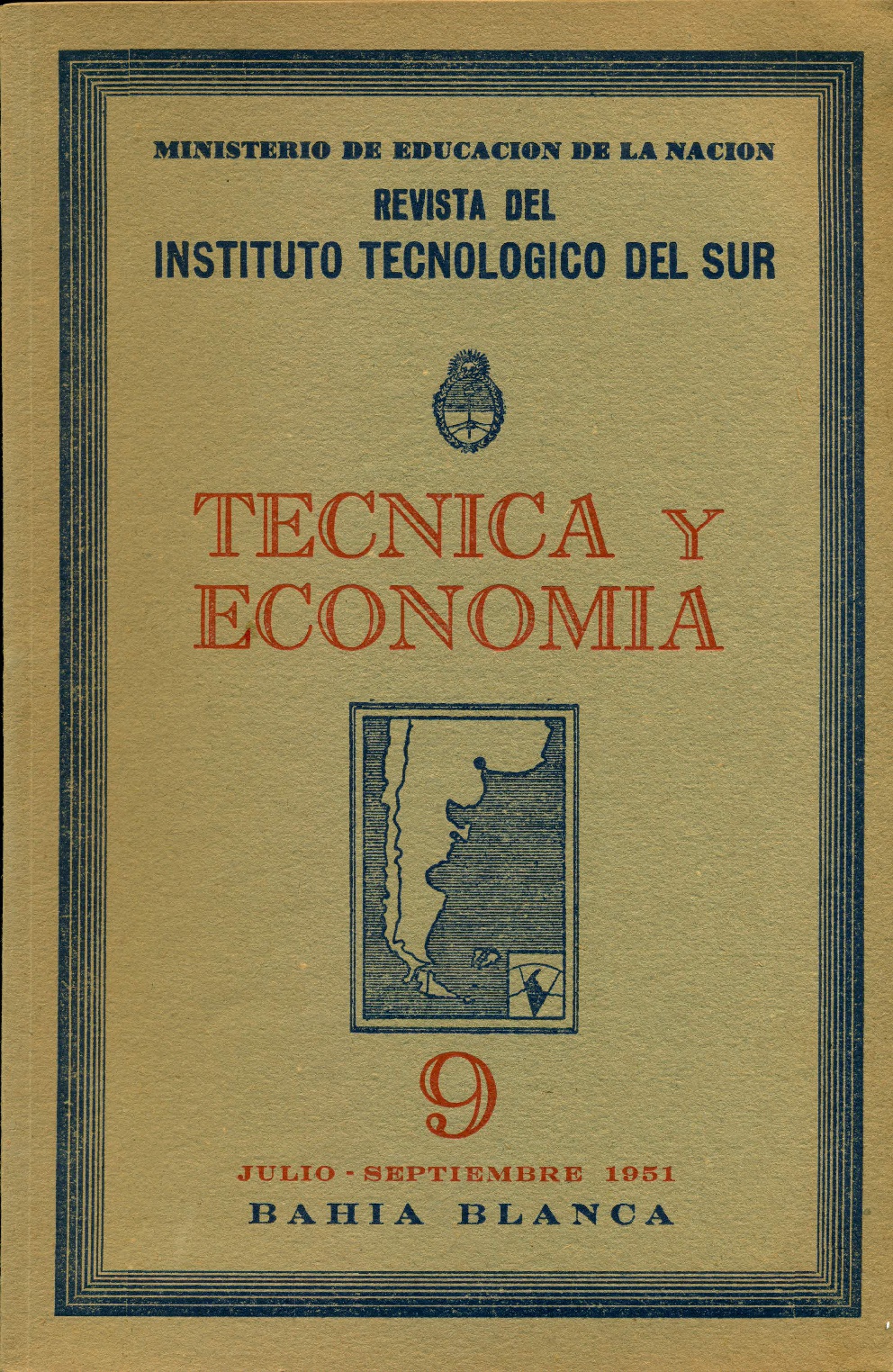 					Visualizar v. 3 n. 9 (1951): Técnica y Economía
				