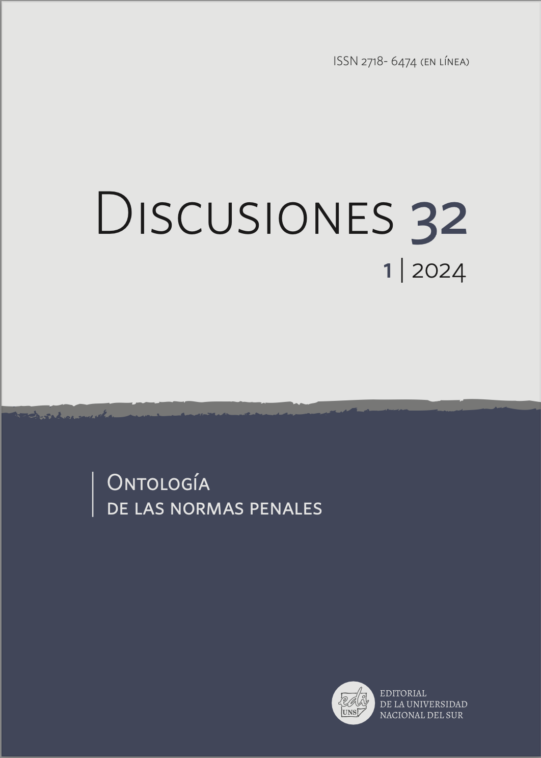 					Ver Vol. 32 Núm. 1 (2024): Ontología de las normas penales
				